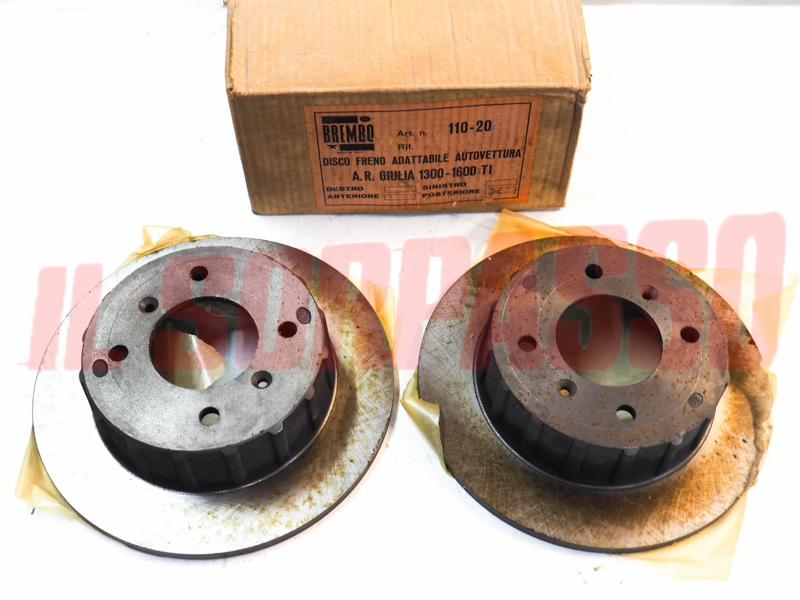DISCHI FRENO POSTERIORI DUNLOP A.R GIULIA GT GIULIA DUETTO 1 SERIE ORIGINALI