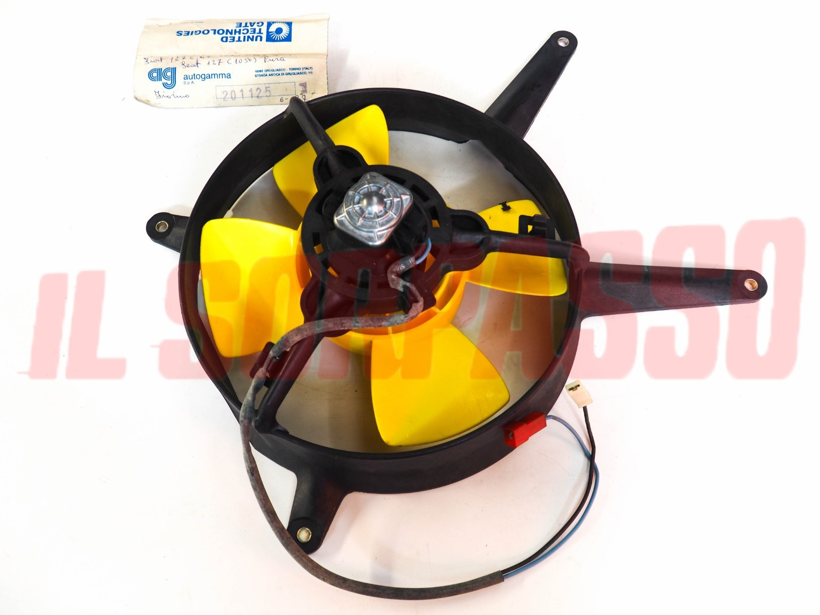 TELAIO + MOTORINO ELETTROVENTOLA RADIATORE FIAT 127 C CL SPORT ORIGINALE