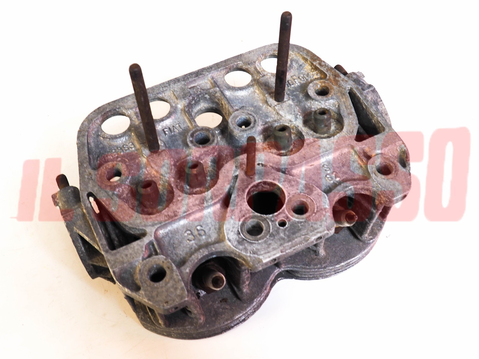 TESTA TESTATA MOTORE CILINDRI FIAT 500 F L ORIGINALE 110F000 DA REVISIONARE