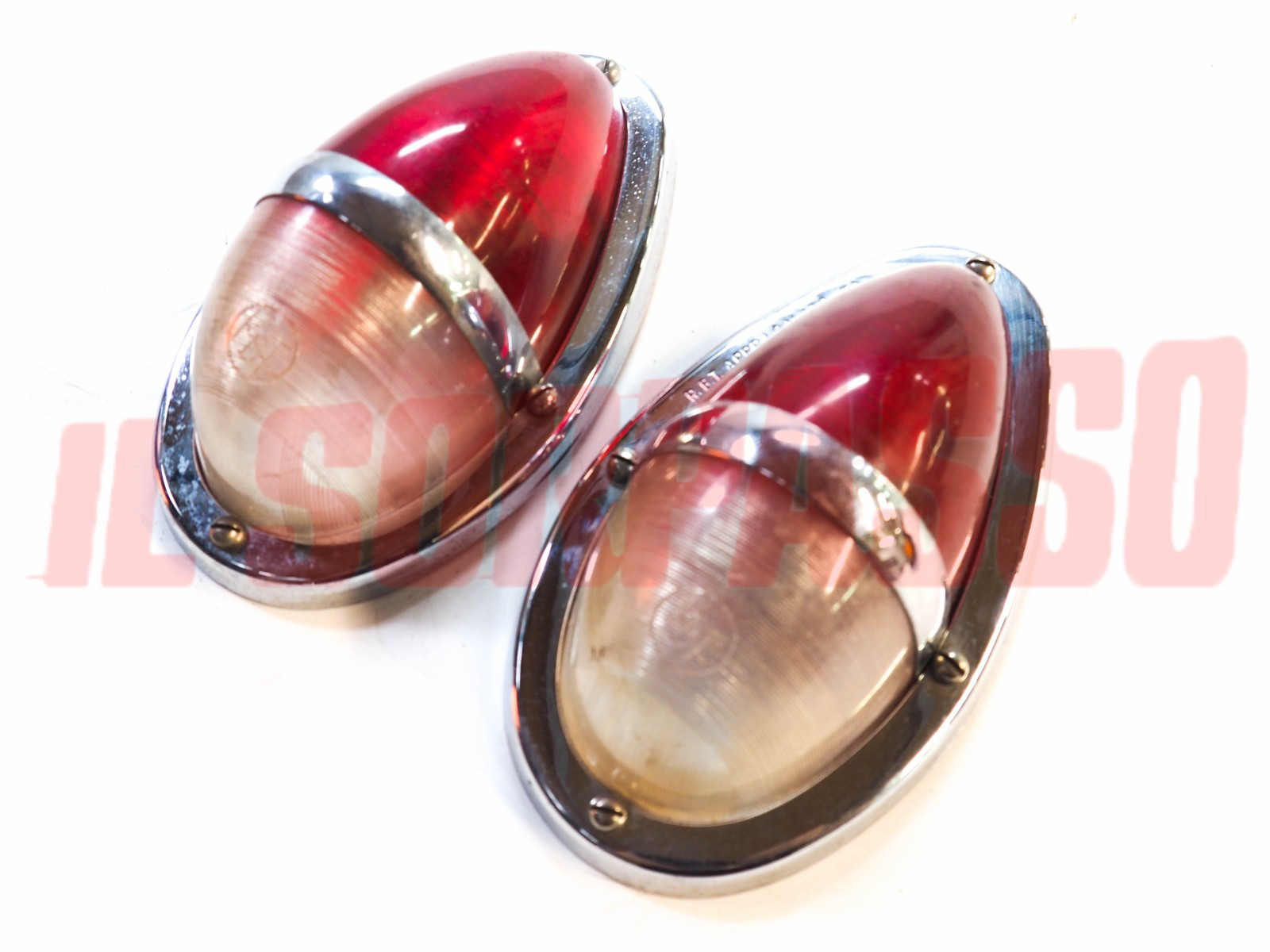 FANALINI LUCI DI INGOMBRO LATERALI AUTOCARRI FIAT OM IVECO ANNI 50 60 ORIGINALI