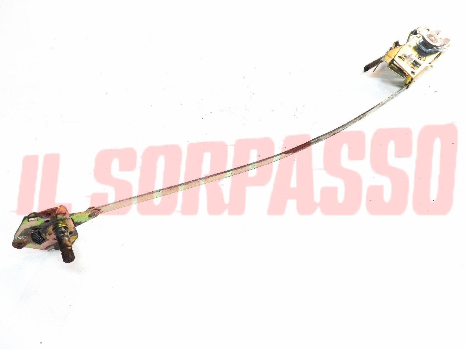 SERRATURA + RINVIO PORTA DESTRA FIAT 124 SPIDER SPORT ORIGINALE