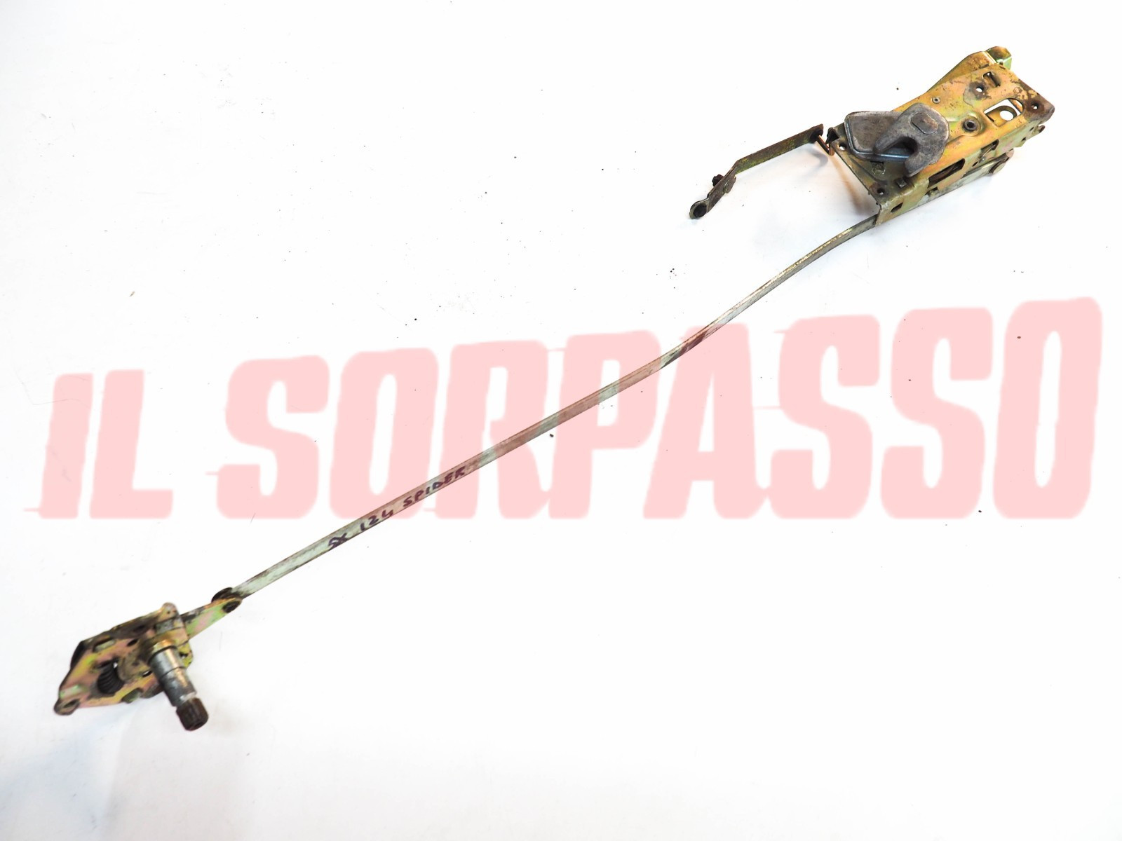 SERRATURA + RINVIO PORTA SINISTRA FIAT 124 SPIDER SPORT ORIGINALE