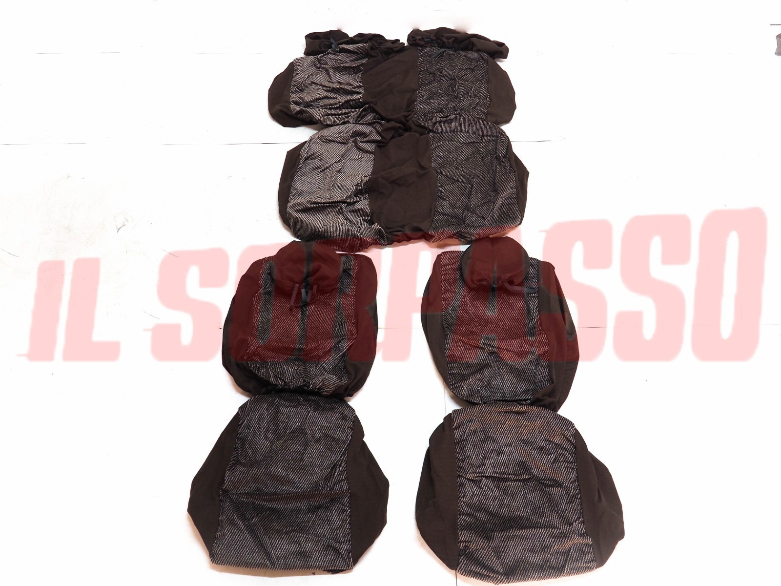 FODERE TAPPEZZERIA COPRI SEDILI MARRONI LANCIA DELTA MK1 4WD TURBO INTEGRALE