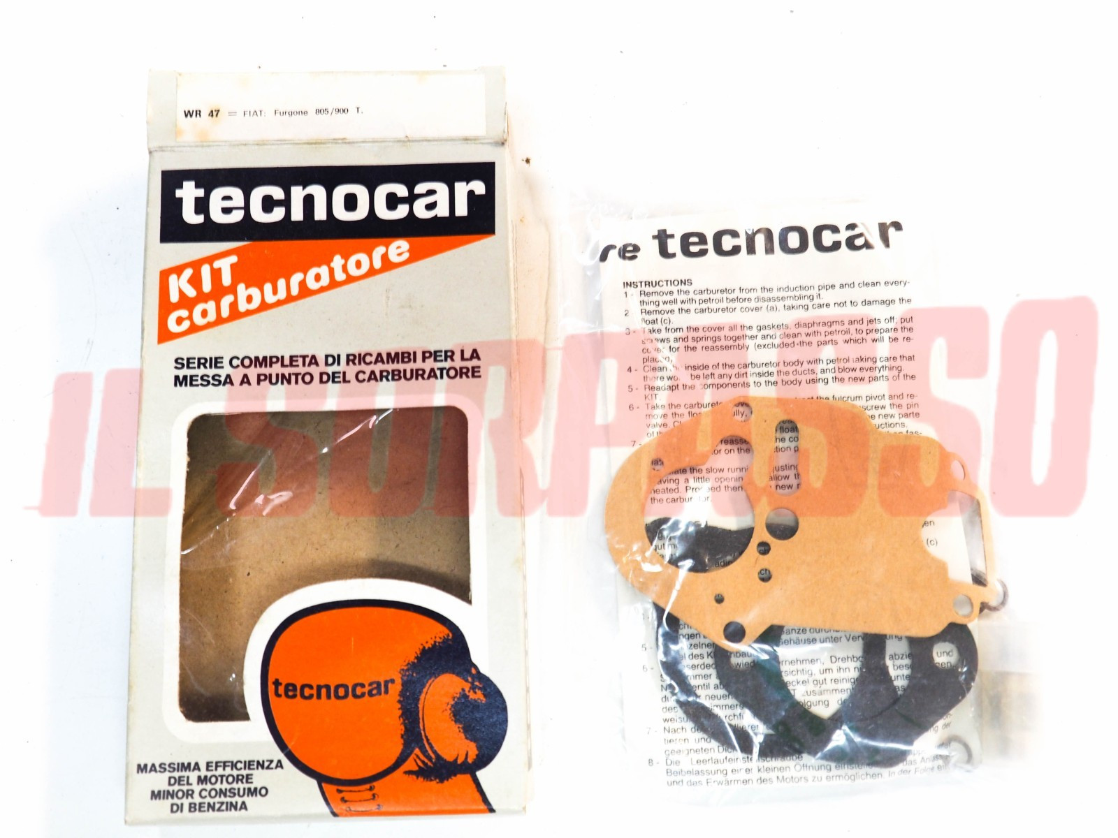 KIT GUARNIZIONI CARBURATORE FIAT 850 T 900 T E PULMINO PANORAMA ORIGINALI