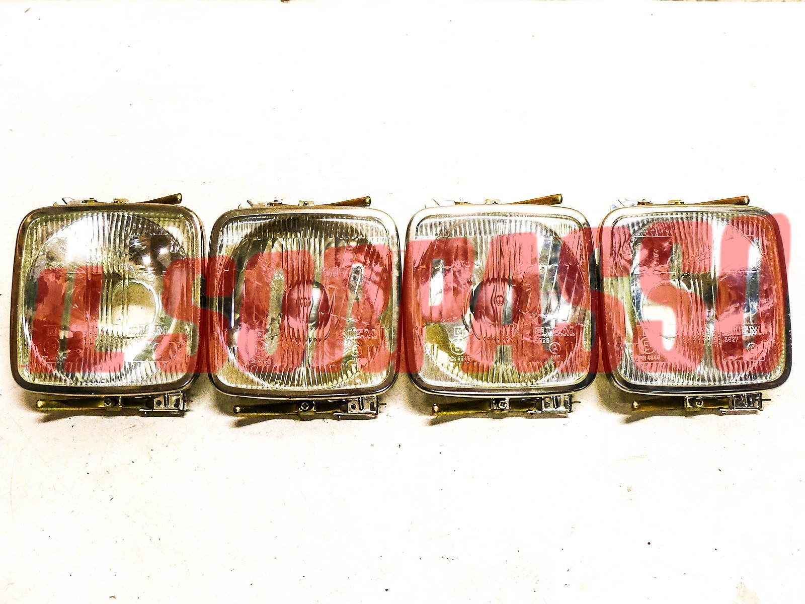 GRUPPI OTTICI FANALI FARI SERIE COMPLETA FIAT 125 BERLINA 2 SERIE SPECIAL SIEM