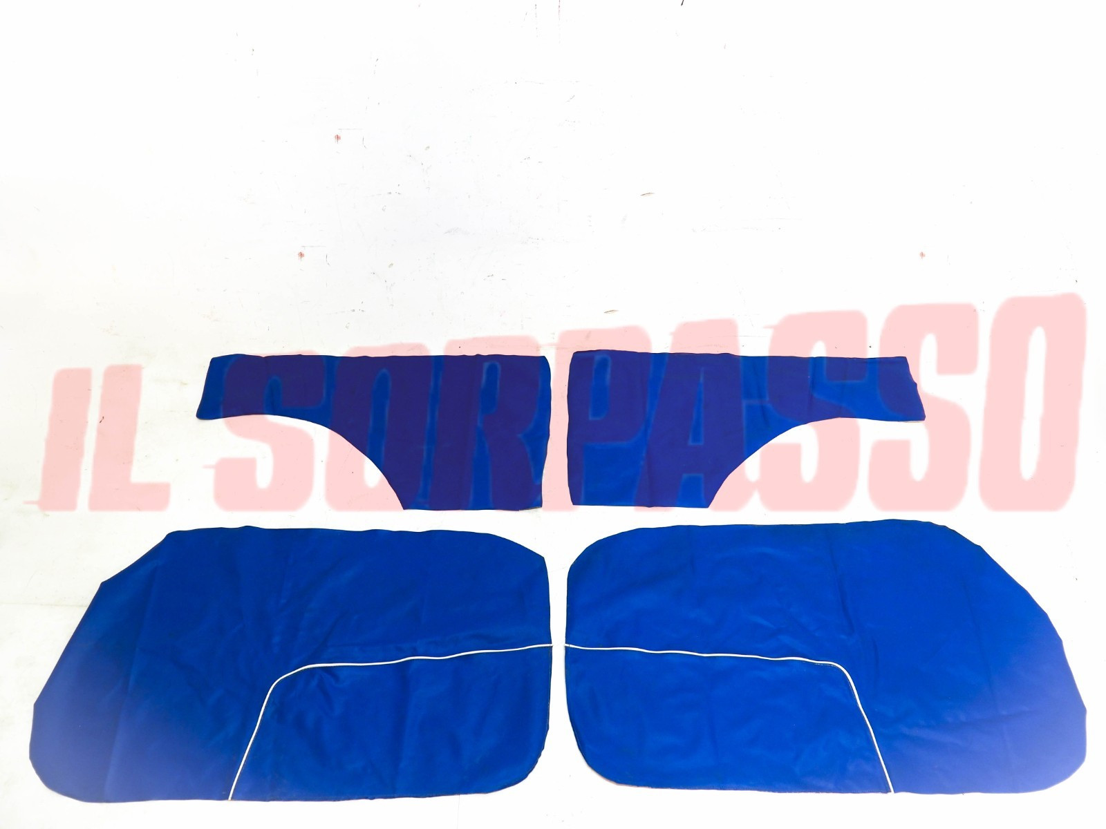 FODERE COPRI PANNELLI PORTA + POSTERIORI FIAT 600 D E BLU NOS