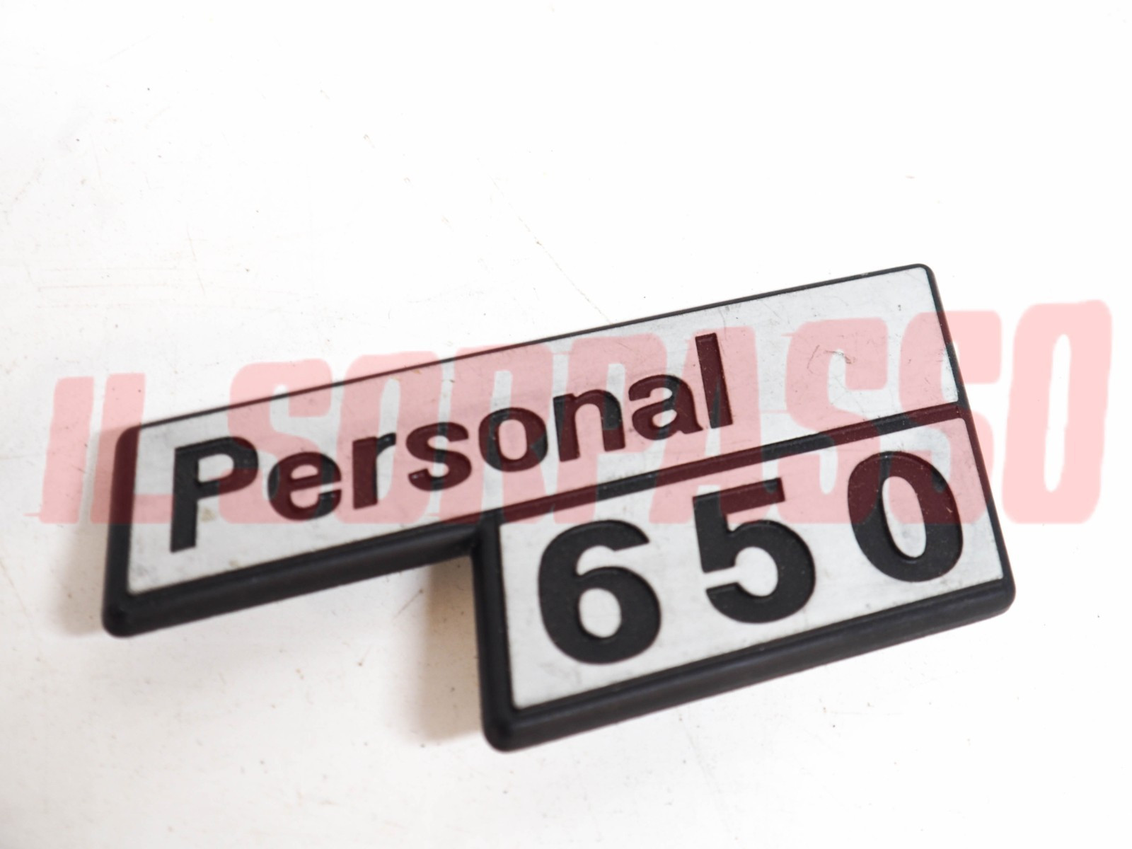 SCRITTA SIGLA COFANO POSTERIORE FIAT 126 PERSONAL 650 IN ALLUMINIO ORIGINALE