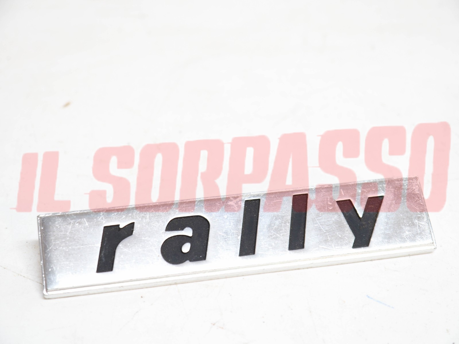 SCRITTA FREGIO TRAVERSA POSTERIORE COFANO FIAT 124 ABARTH - 128 RALLY ORIGINALE