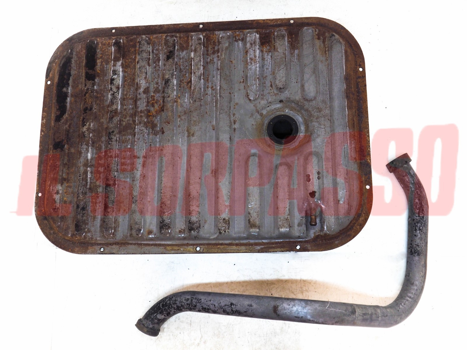 SERBATOIO BENZINA + TUBO BOCCHETTONE LANCIA FLAVIA BERLINA COUPE ORIGINALE