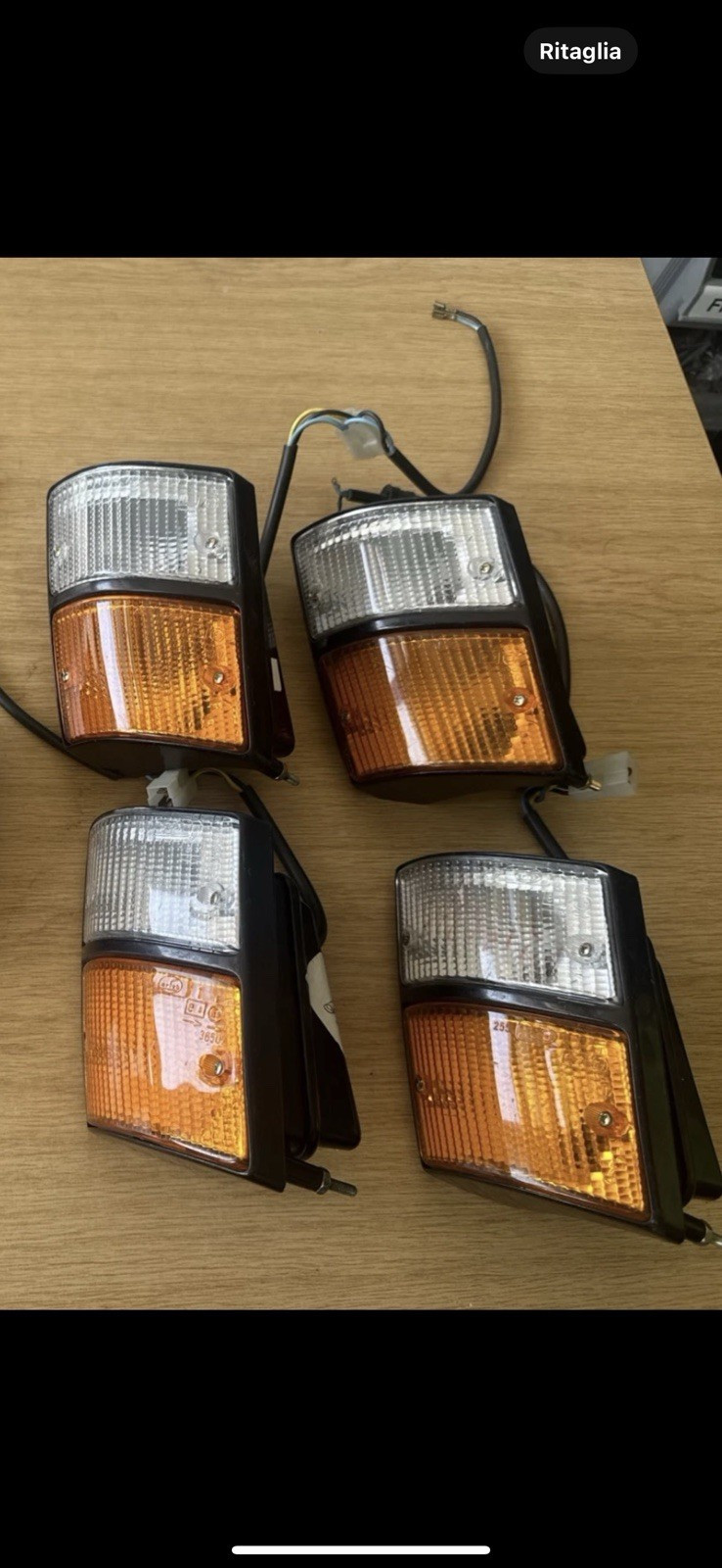 4 FANALINI SINISTRI FIAT 127 DIESEL PANORAMA ORIGINALI