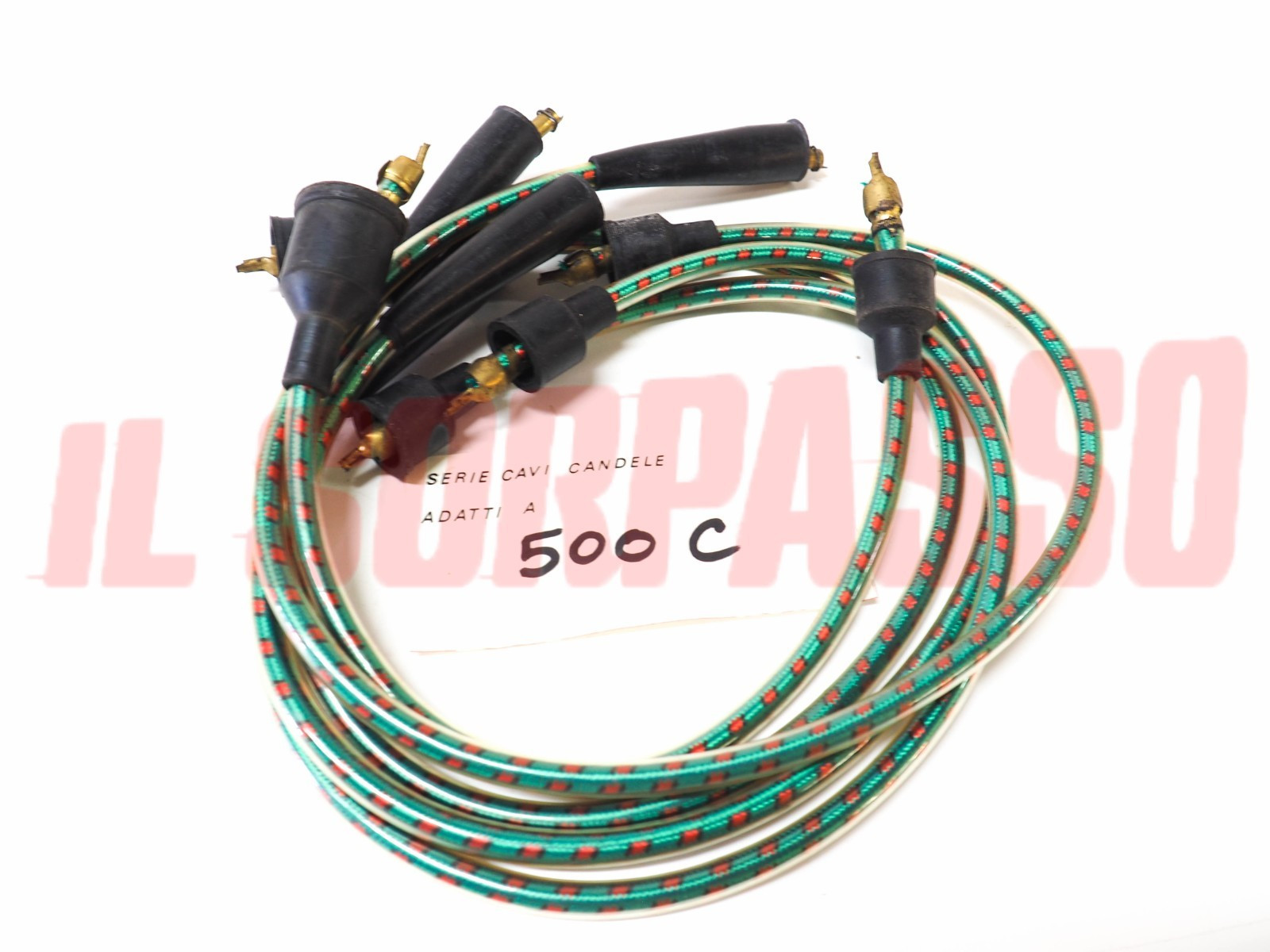 CAVI FILI CANDELE + CAPPUCCI FIAT TOPOLINO 500 C + BELVEDERE ORIGINALI