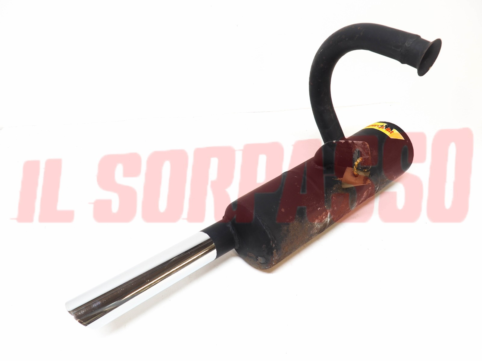 MARMITTA SCARICO SPORTIVO TUBO CROMATO FIAT 850 BERLINA PULMINO 900 T SUPERSPRIN