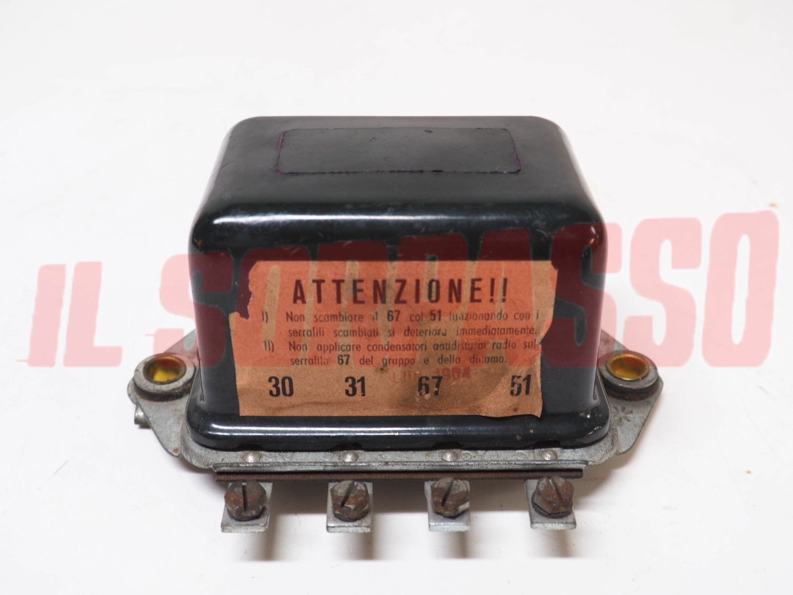 REGOLATORE TENSIONE A3 180/ 12 V FIAT TOPOLINO 500 C + BELVEDERE ORIGINALE