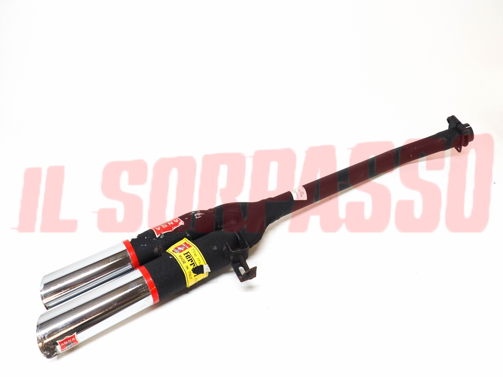 TERMINALE MARMITTA SPORTIVA DOPPIO SCARICO FIAT 128 BERLINA - RALLY ANSA FERRARI