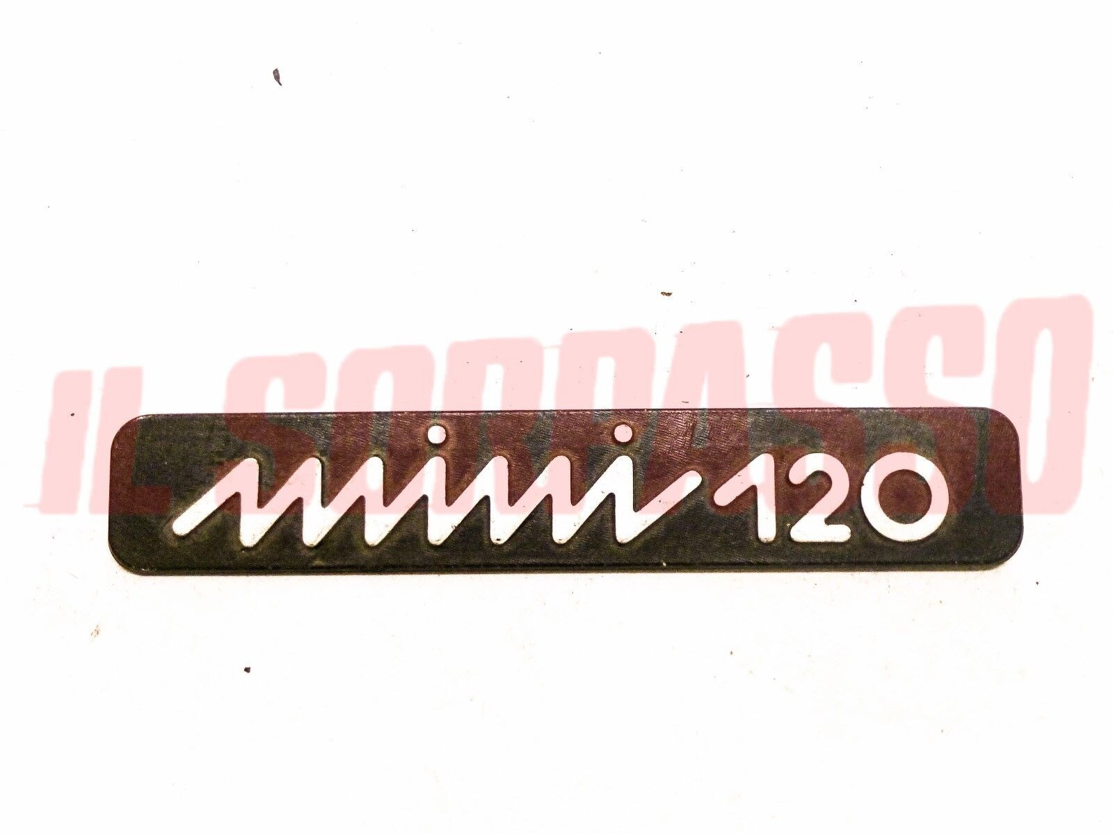 SCRITTA SIGLA INNOCENTI MINI 120 IN ALLUMINIO ORIGINALE