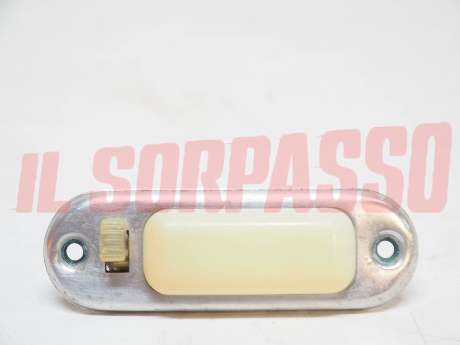 PLAFONIERA LUCE INTERNA CORTESIA ALLUMINIO FIAT 1100 103 BAULETTO E TV