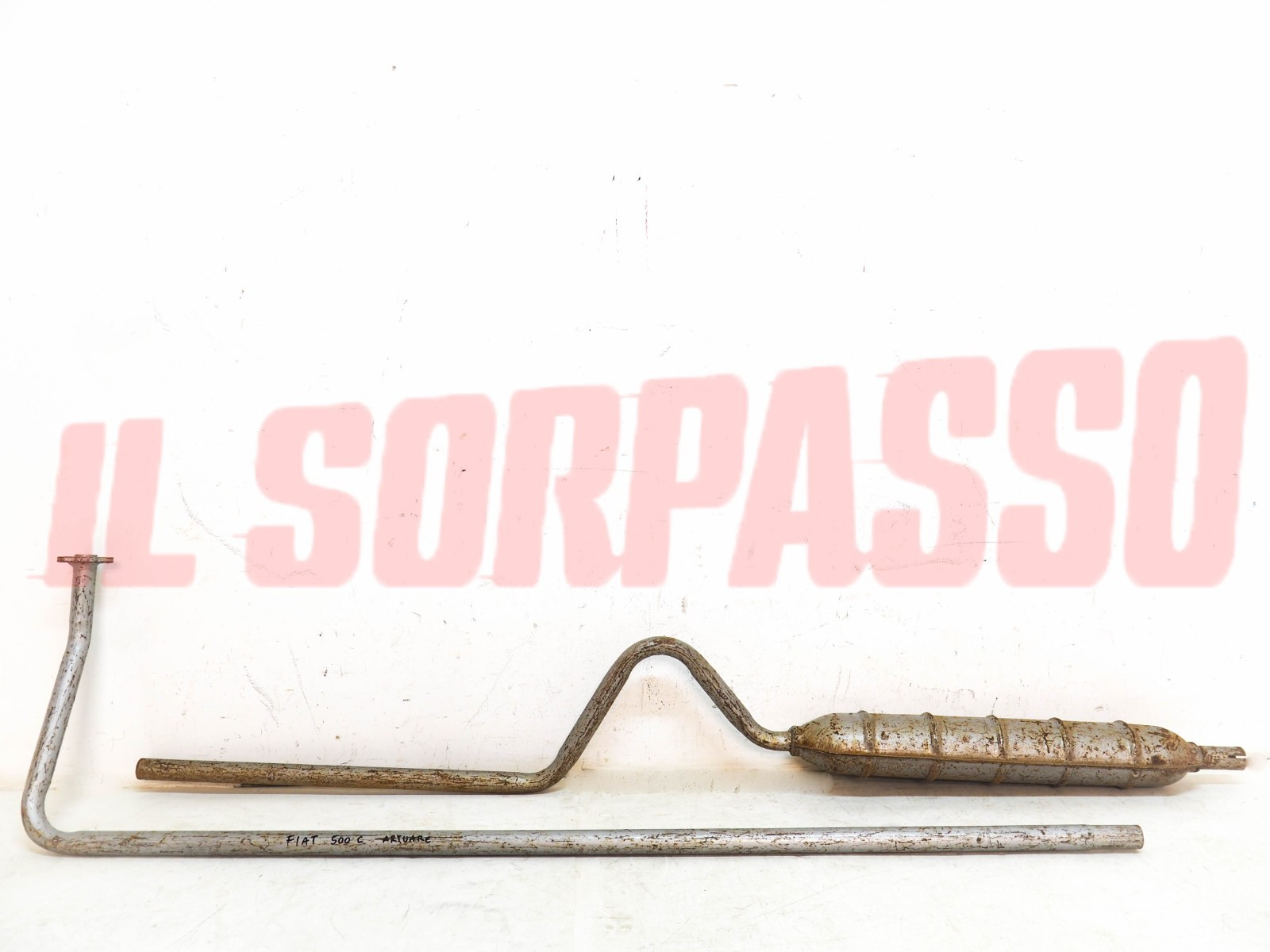 MARMITTA COLLETTORE + TERMINALE SCARICO FIAT TOPOLINO 500 C BERLINA ORIGINALI