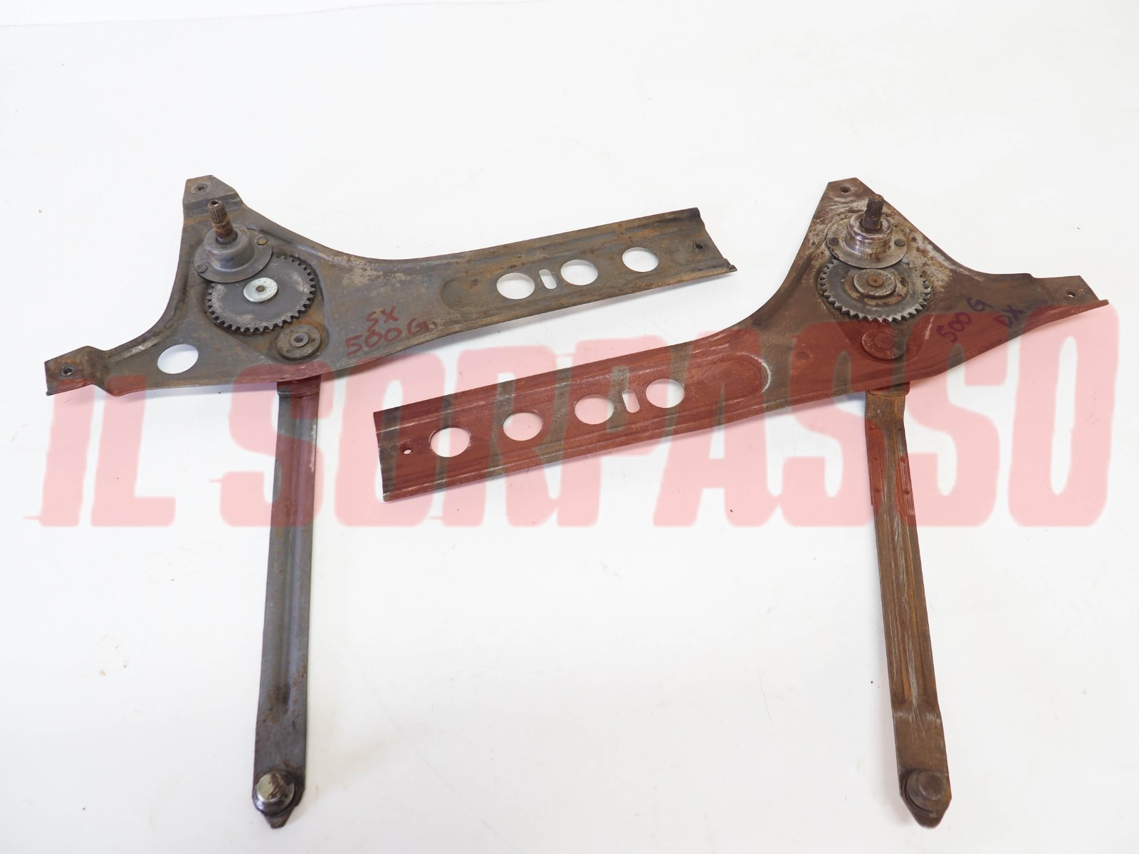 MACCHINETTE ALZAVETRO PORTA DESTRA + SINISTRA FIAT 500 D + GIARDINIERA USATE