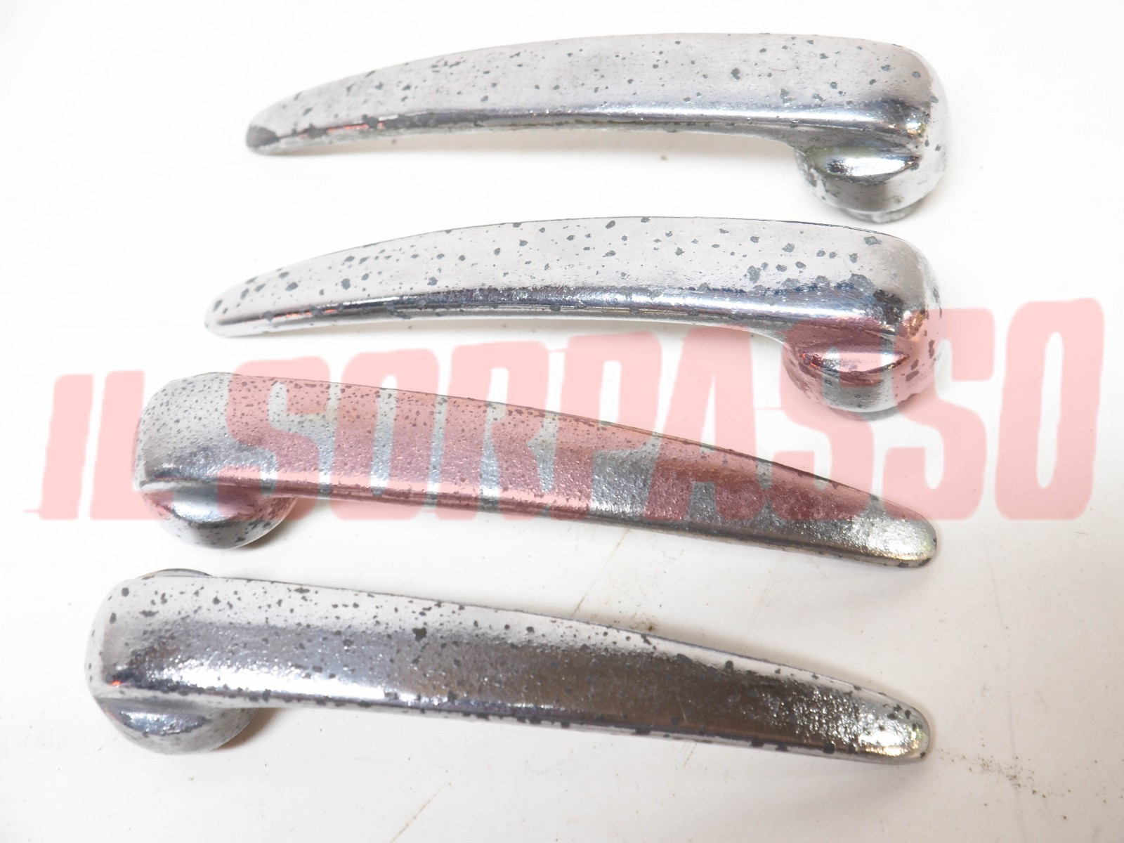 MANIGLIE APRI PORTA INTERNE CROMATE FIAT 1100 103 TV ORIGINALI