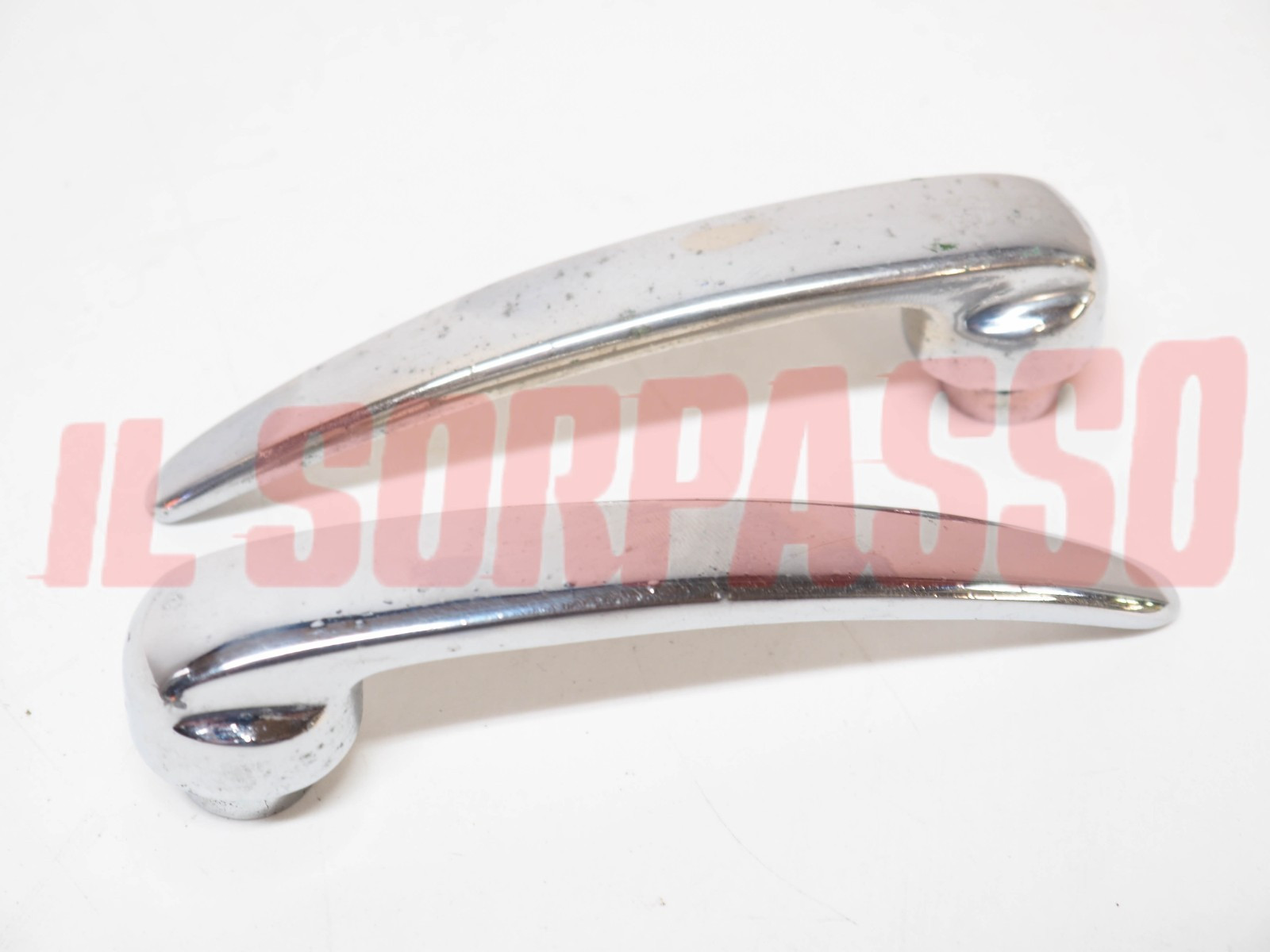 MANIGLIE APRI PORTA INTERNE CROMATE FIAT 1100 103 TV ORIGINALI x2