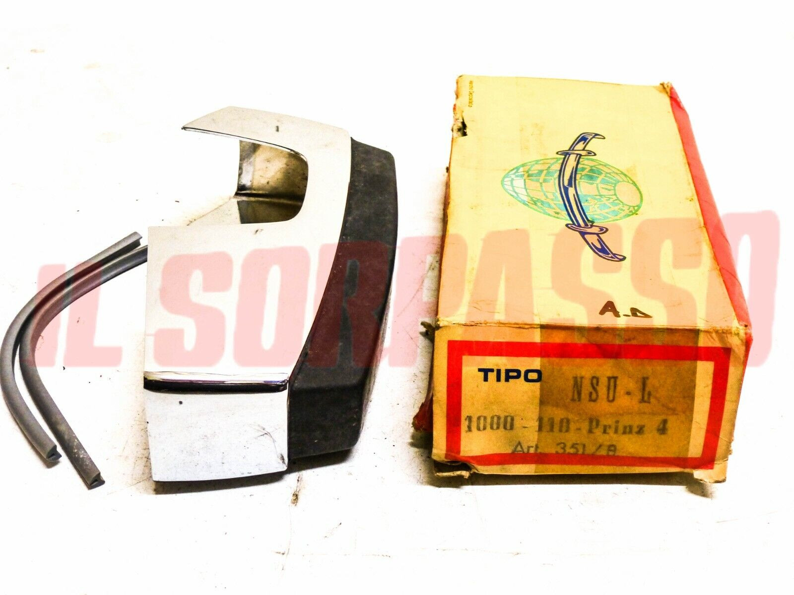 ROSTRO BORCHIA PARAURTI ANTERIORE  DX POSTERIORE SX NSU PRINZ 1000 ORIGINALE