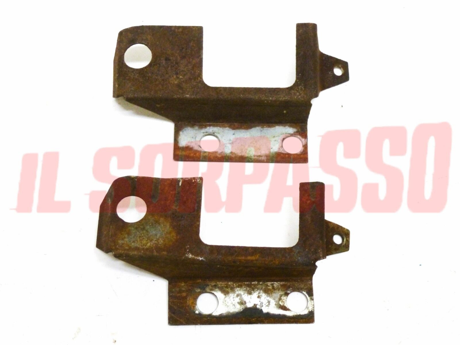STAFFE FISSAGGIO FANALINI PARAURTI ANTERIORE FIAT 850 SPIDER SPORT ORIGINALI