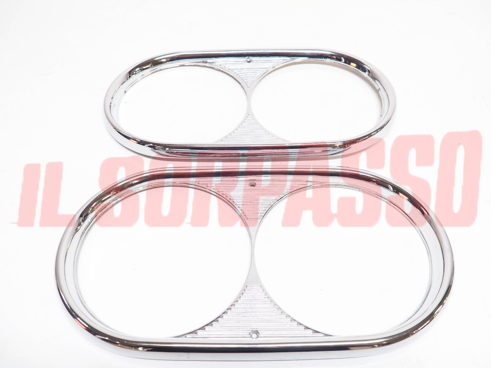 CORNICI CERCHI FARO METALLO DESTRA SINISTRA FIAT 850 FAMILIARE 1300 1500 BERLINA