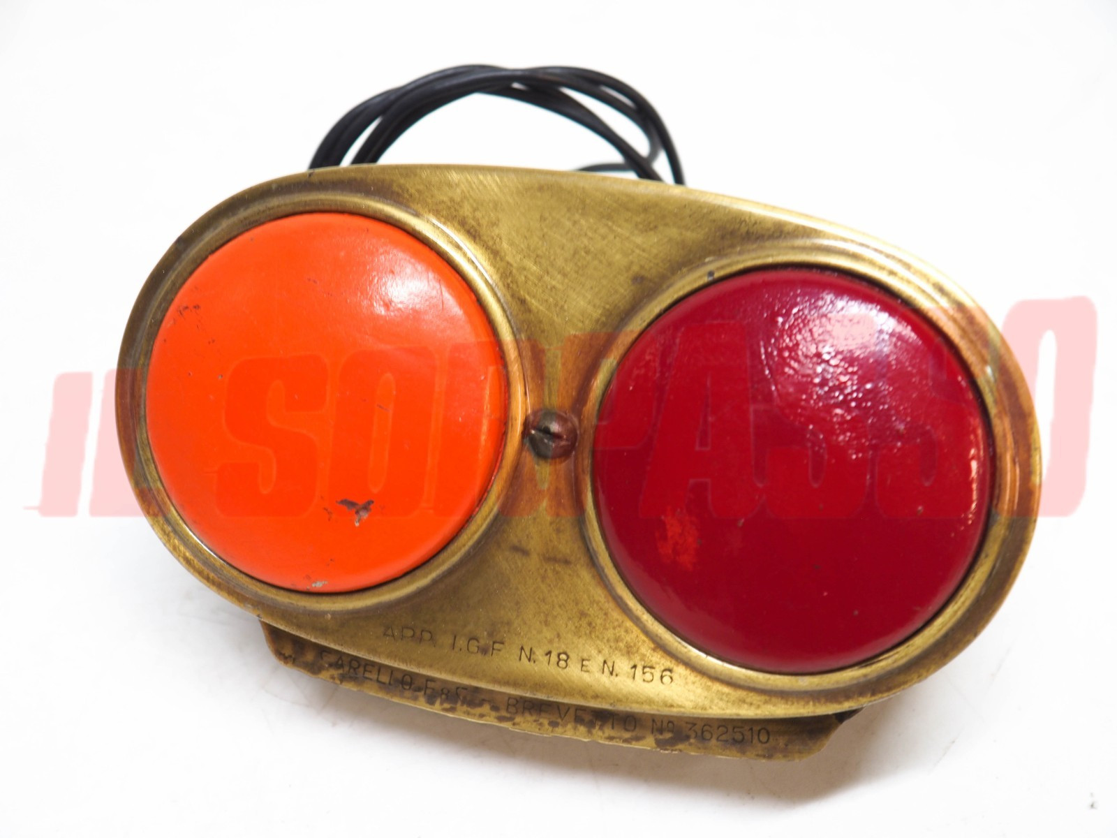 FANALINO FANALE POSTERIORE LUCE TARGA FIAT 1100 A B E TOPOLINO A B CARELLO