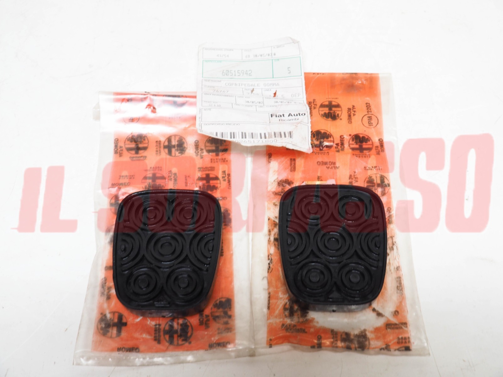 COPRI PEDALI FRENO FRIZIONE ALFA ROMEO GIULIA GT DUETTO ORIGINALI 105004410701