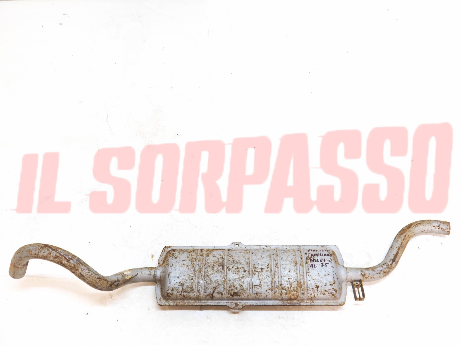 TERMINALE MARMITTA FINALE SCARICO FIAT 124 FAMILIARE DAL 67 AL 75 NOS