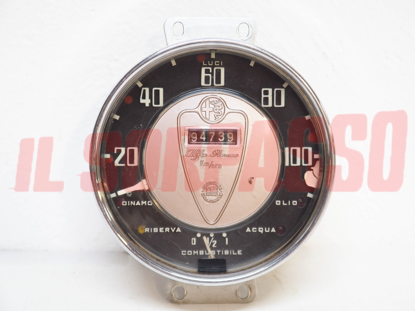 STRUMENTO CONTACHILOMETRI CRUSCOTTO ALFA ROMEO FURGONE ROMEO DAL 1954 AL 1956