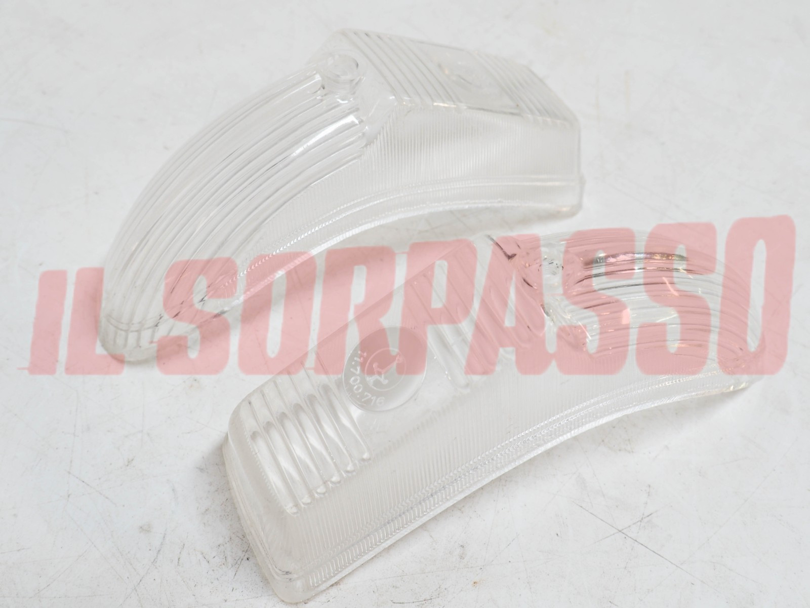 PLASTICHE FANALI POSTERIORI LANCIA AURELIA B12 ORIGINALI CARELLO TRASPARENTI