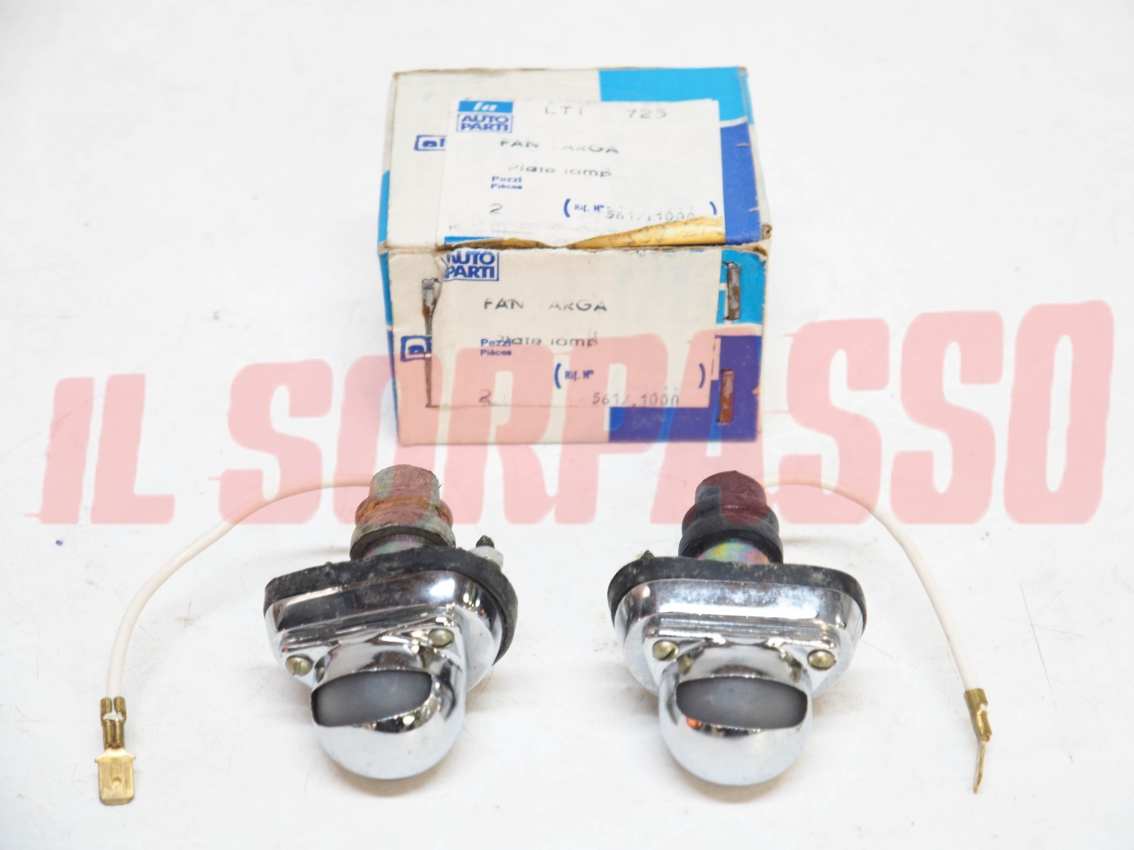 FANALINI LUCI TARGA + CUFFIE ALFA ROMEO RENAULT 4 1 SERIE ORIGINALI ALTISSIMO