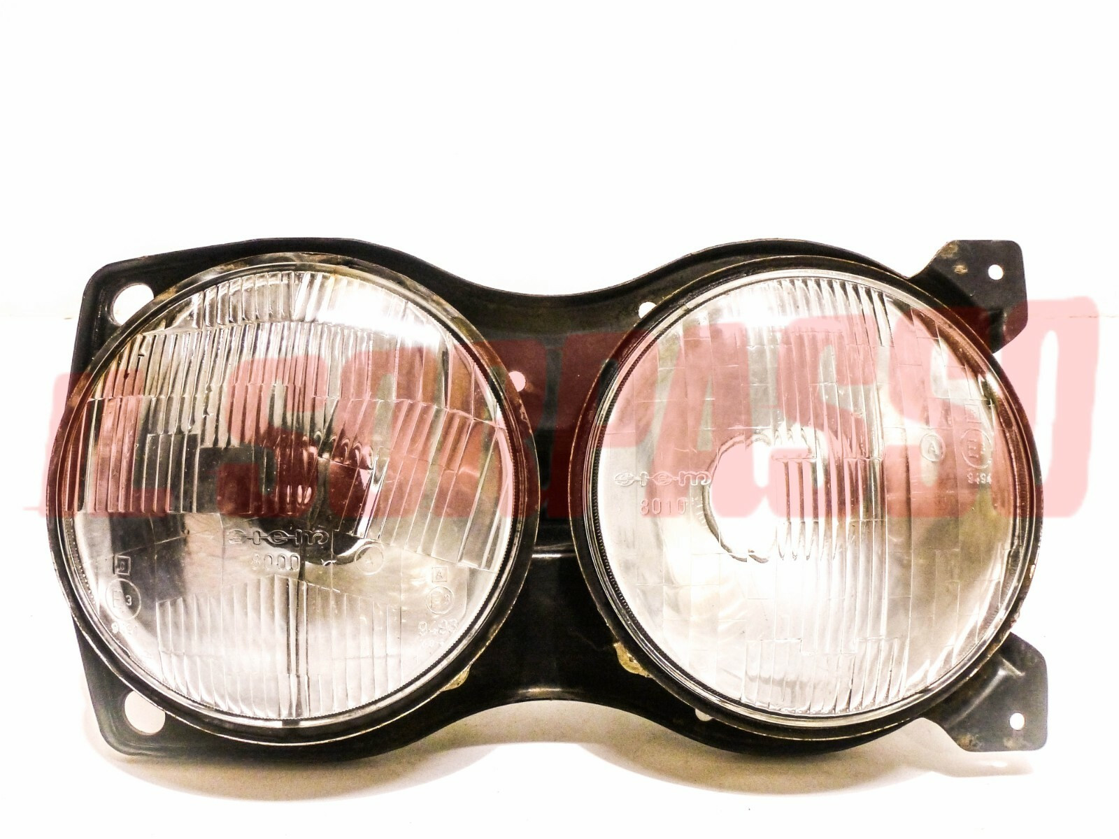 GRUPPI OTTICI FANALI + SEDE FARO DESTRA FIAT 128 COUPE SL ORIGINALE SIEM NOS