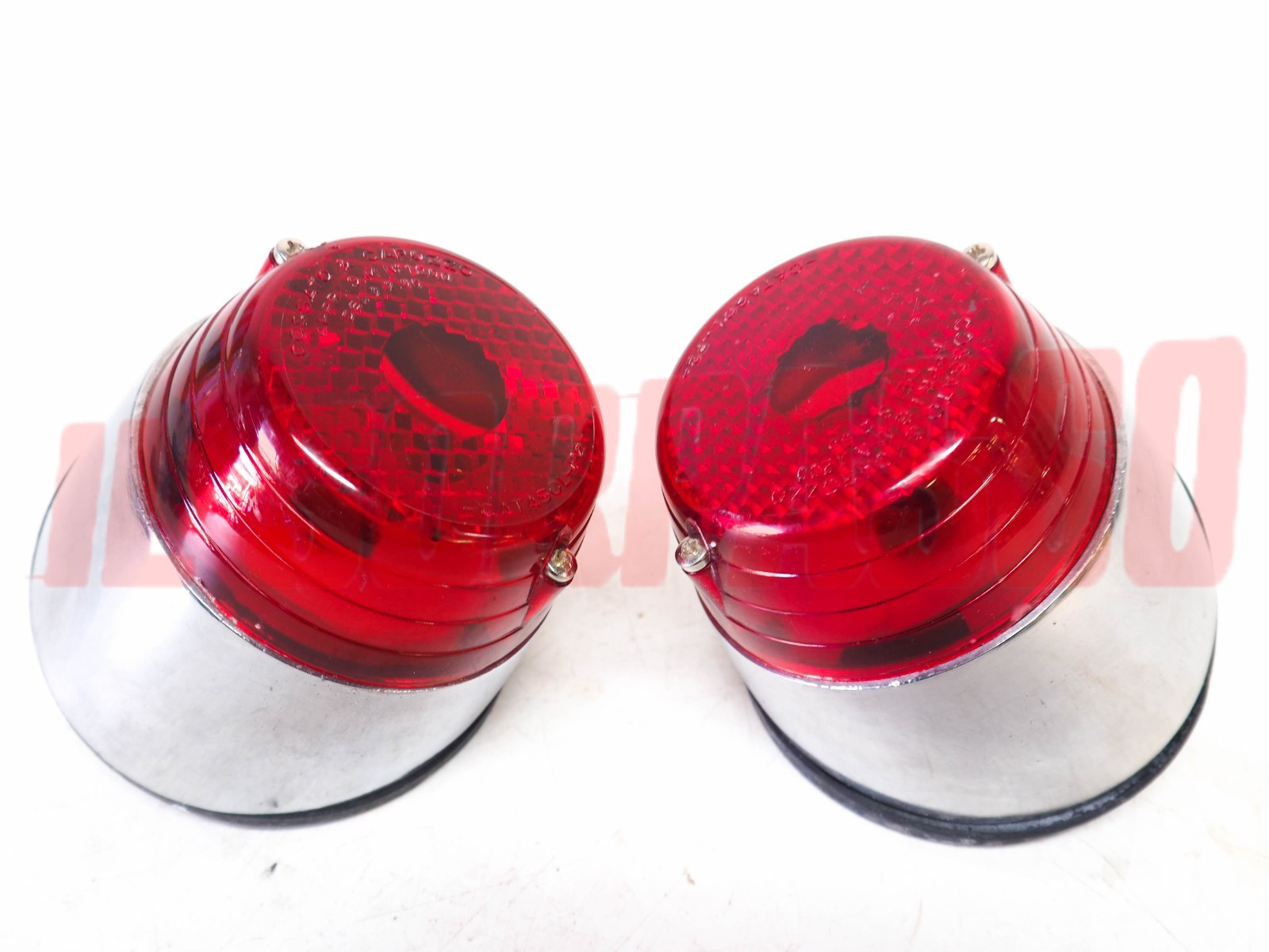 FANALI FARI POSTERIORI + GUARNIZIONI FIAT TOPOLINO 500 C BERLINA 2 SERIE NOS