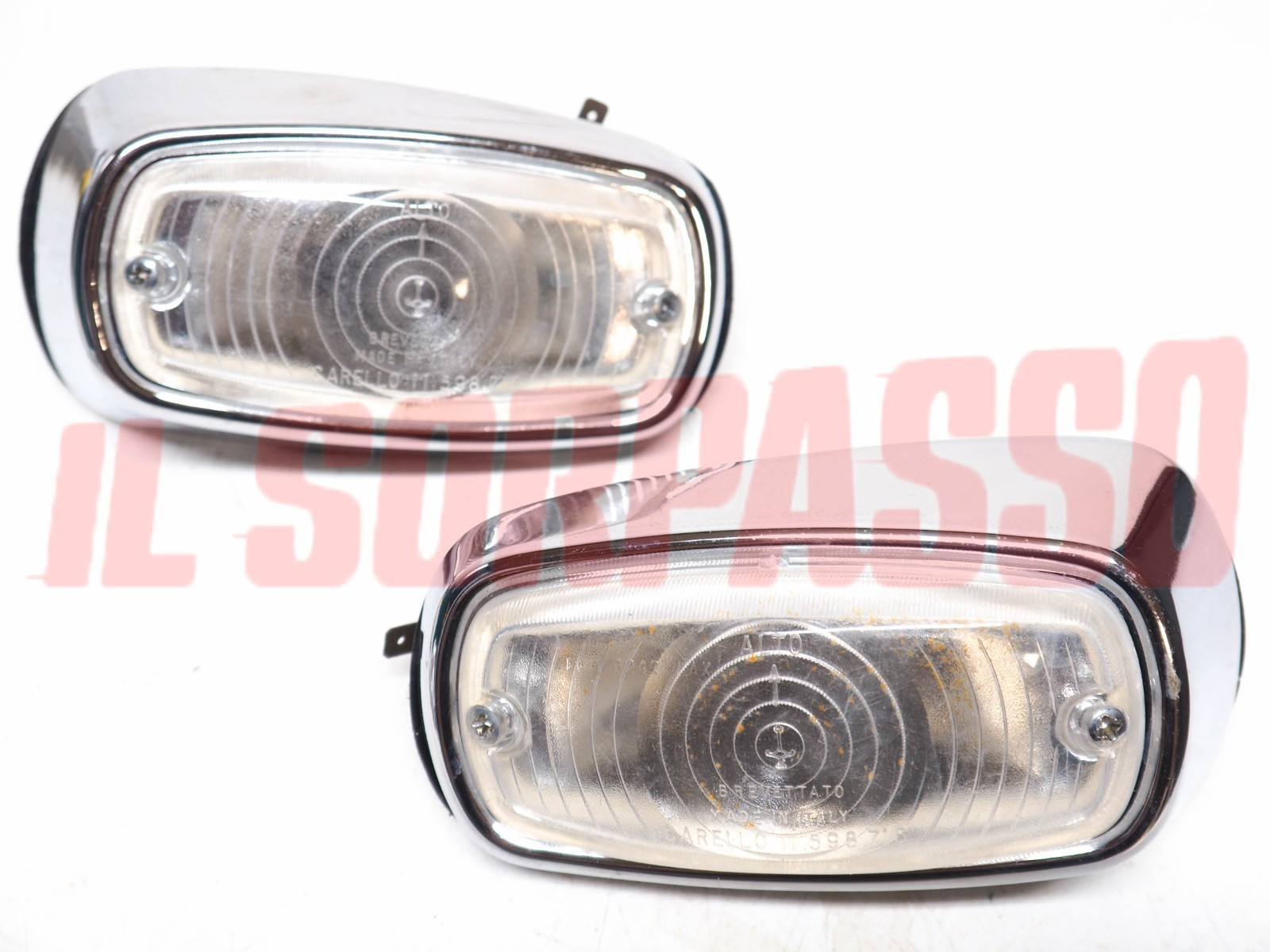 FANALINI ANTERIORI + GUARNIZIONI LANCIA ESAGAMMA ORIGINALI CARELLO