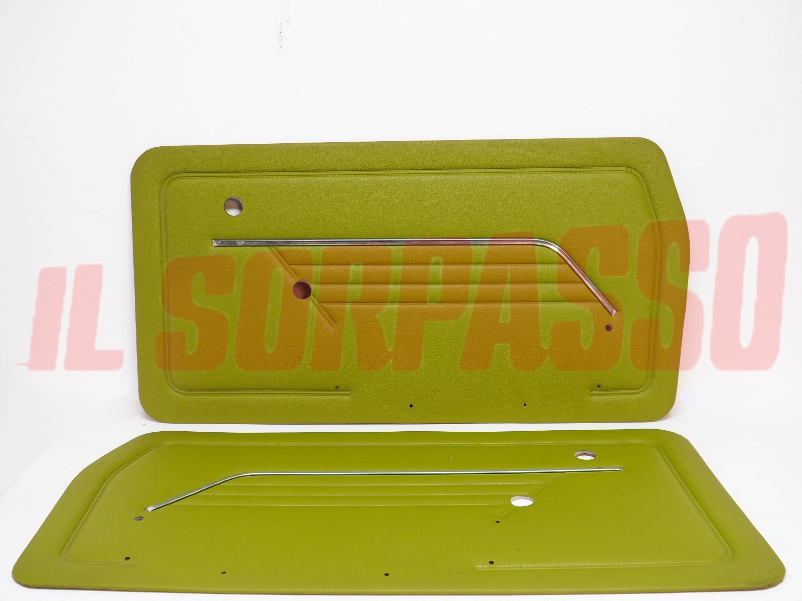 PANNELLI PORTA DESTRO + SINISTRO FIAT 126 1 SERIE VERDI ORIGINALI NOS