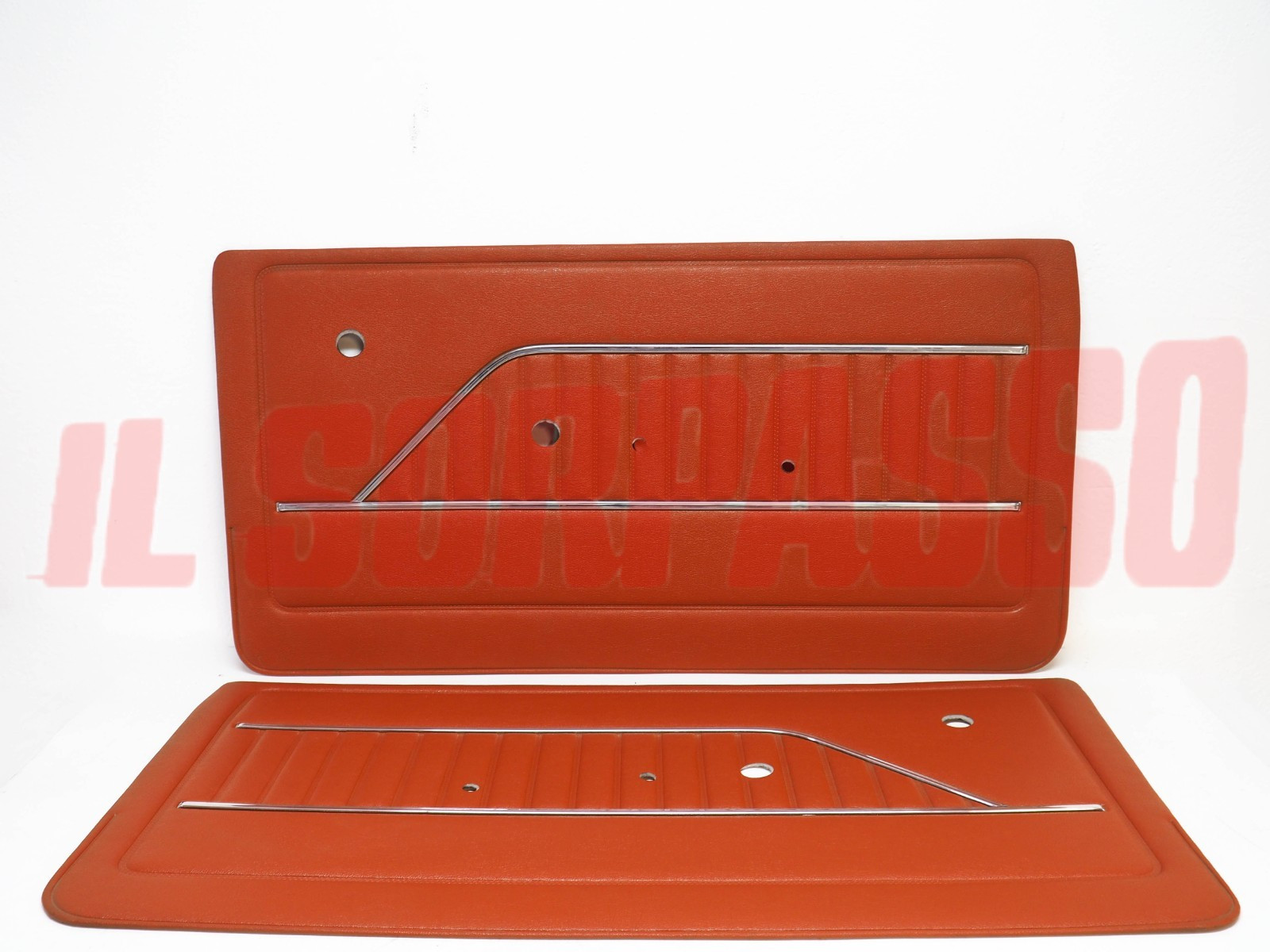 PANNELLI PORTA DESTRO + SINISTRO FIAT 127 SPECIAL  ROSSI ORIGINALI NOS