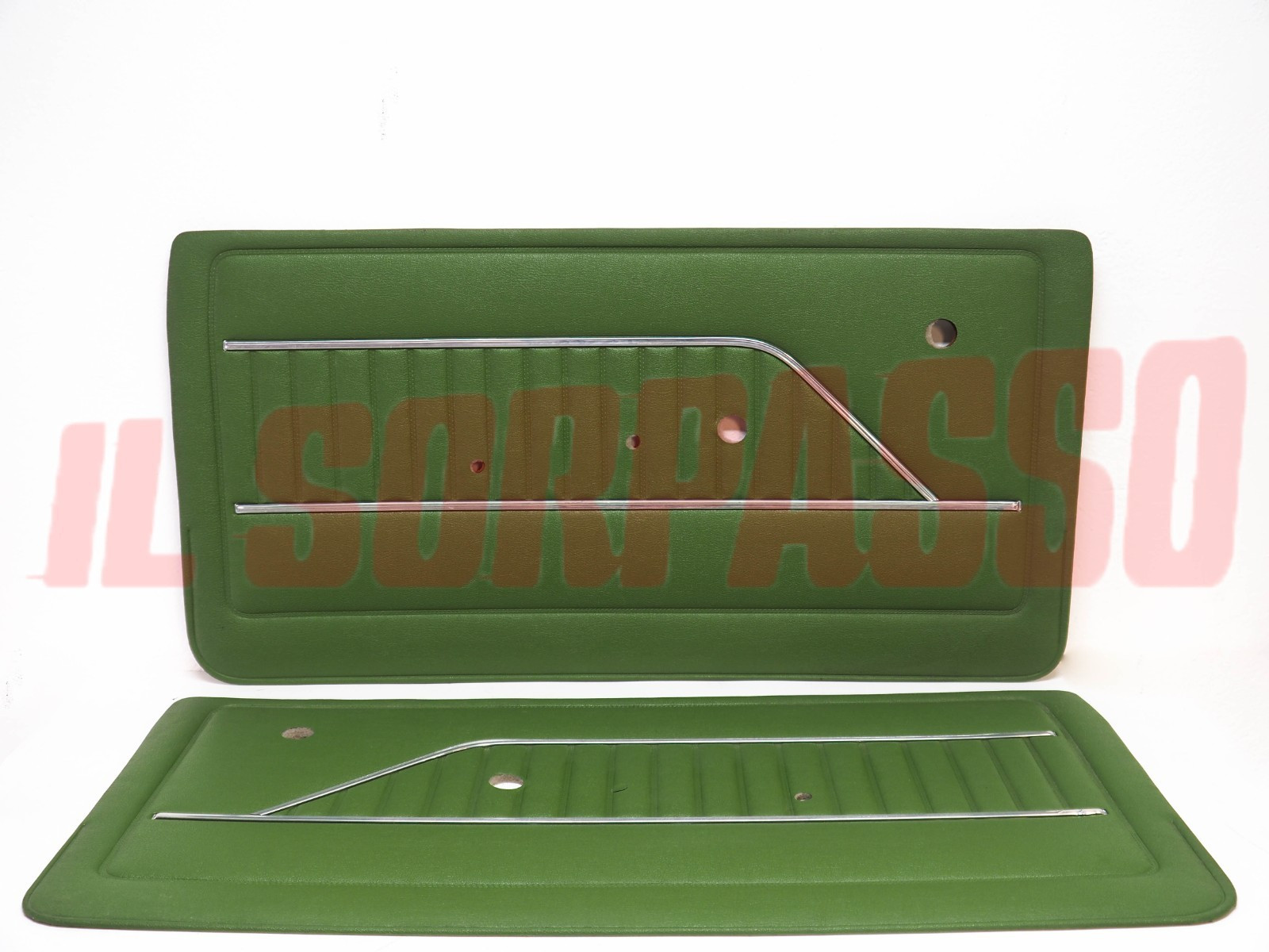 PANNELLI PORTA DESTRO + SINISTRO FIAT 127 SPECIAL  VERDI ORIGINALI NOS