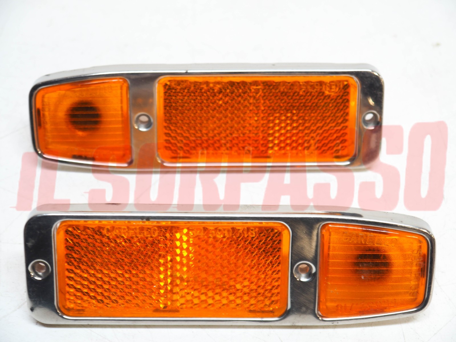 FANALINI ARANCIO LUCI DI INGOMBRO LATERALI FIAT 124 850 SPIDER AMERICA CARELLO