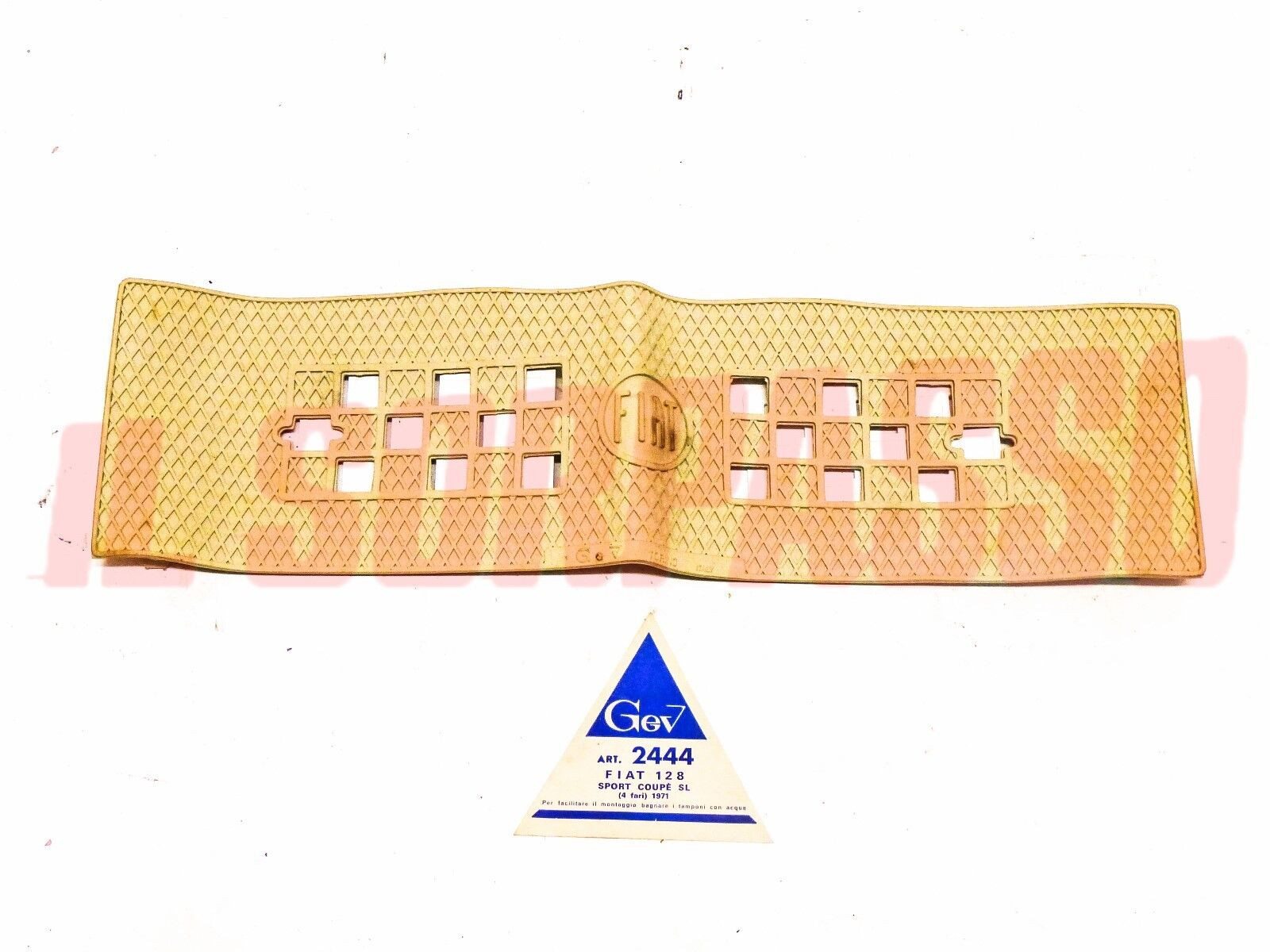 MASCHERINA COPRI RADIATORE GEV GRIGLIA FIAT 128 COUPE SL 1971 BEIGE ACCESSORIO