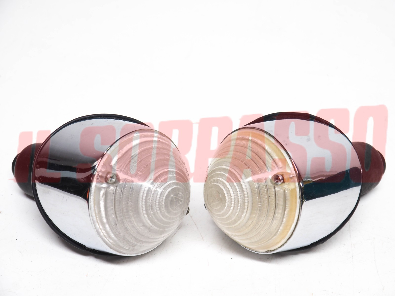 FANALINI ANTERIORI FRECCE + CUFFIE FIAT 600 MULTIPLA 2 SERIE CROMATI ALTISSIMO