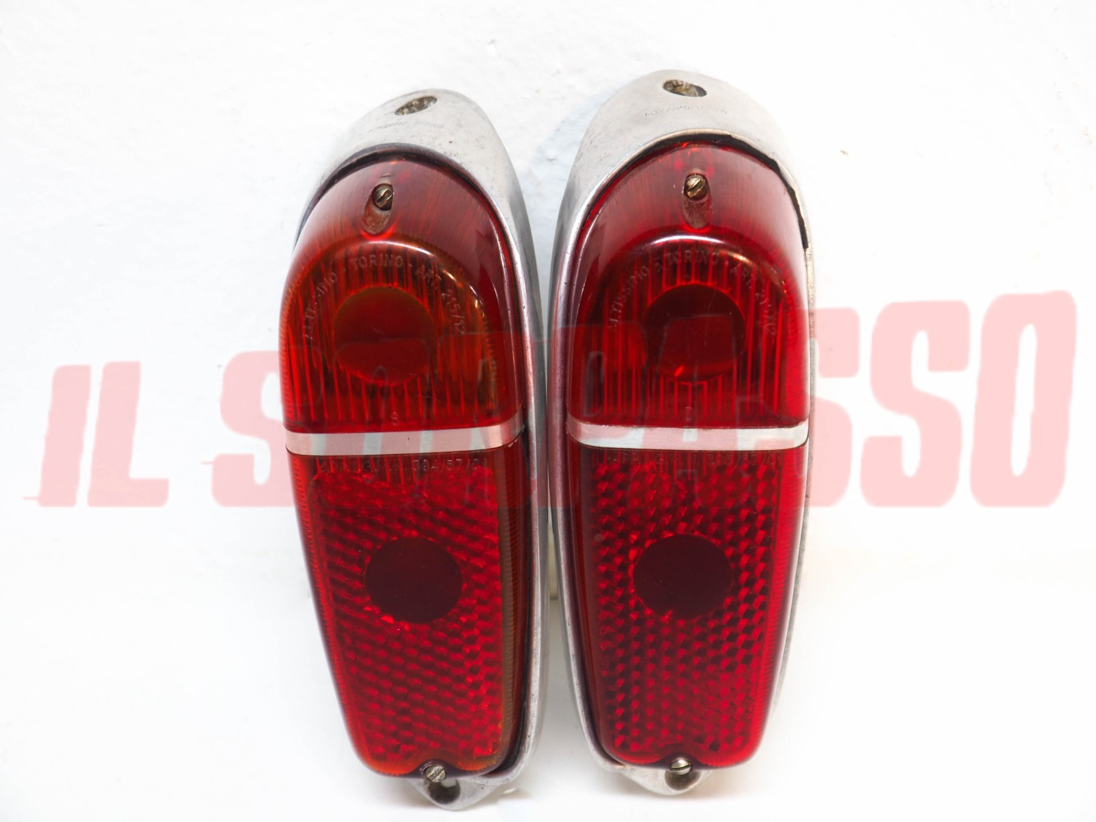 FANALI FARI POSTERIORI ROSSI DESTRO + SINISTRO FIAT 600 2 SERIE ALTISSIMO