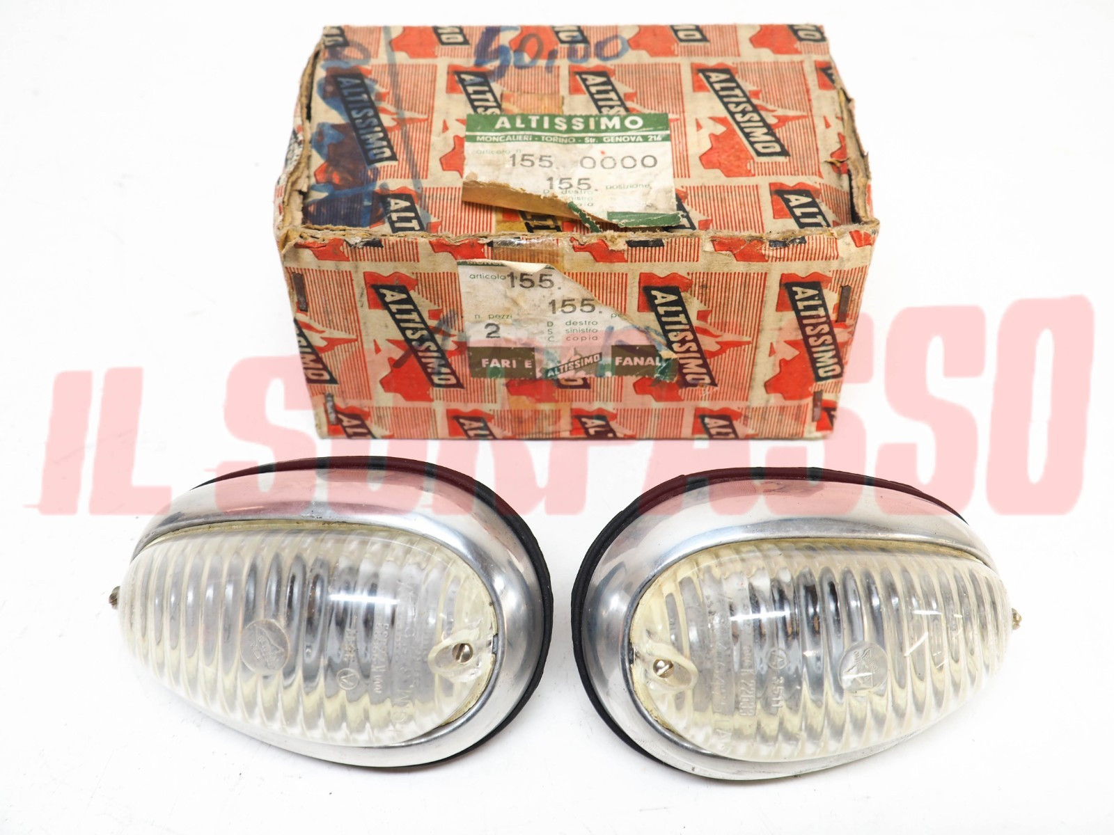 FANALINI ANTERIORI FRECCE + GUARNIZIONI FIAT 1100 103 E ORIGINALI ALTISSIMO