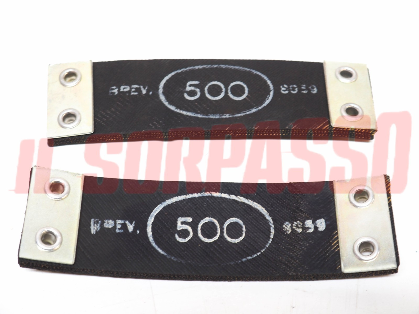 CINGHIE TIRANTI PORTA PORTIERA GOMMA TELATA FIAT NUOVA 500 D ORIGINALI MARCATI