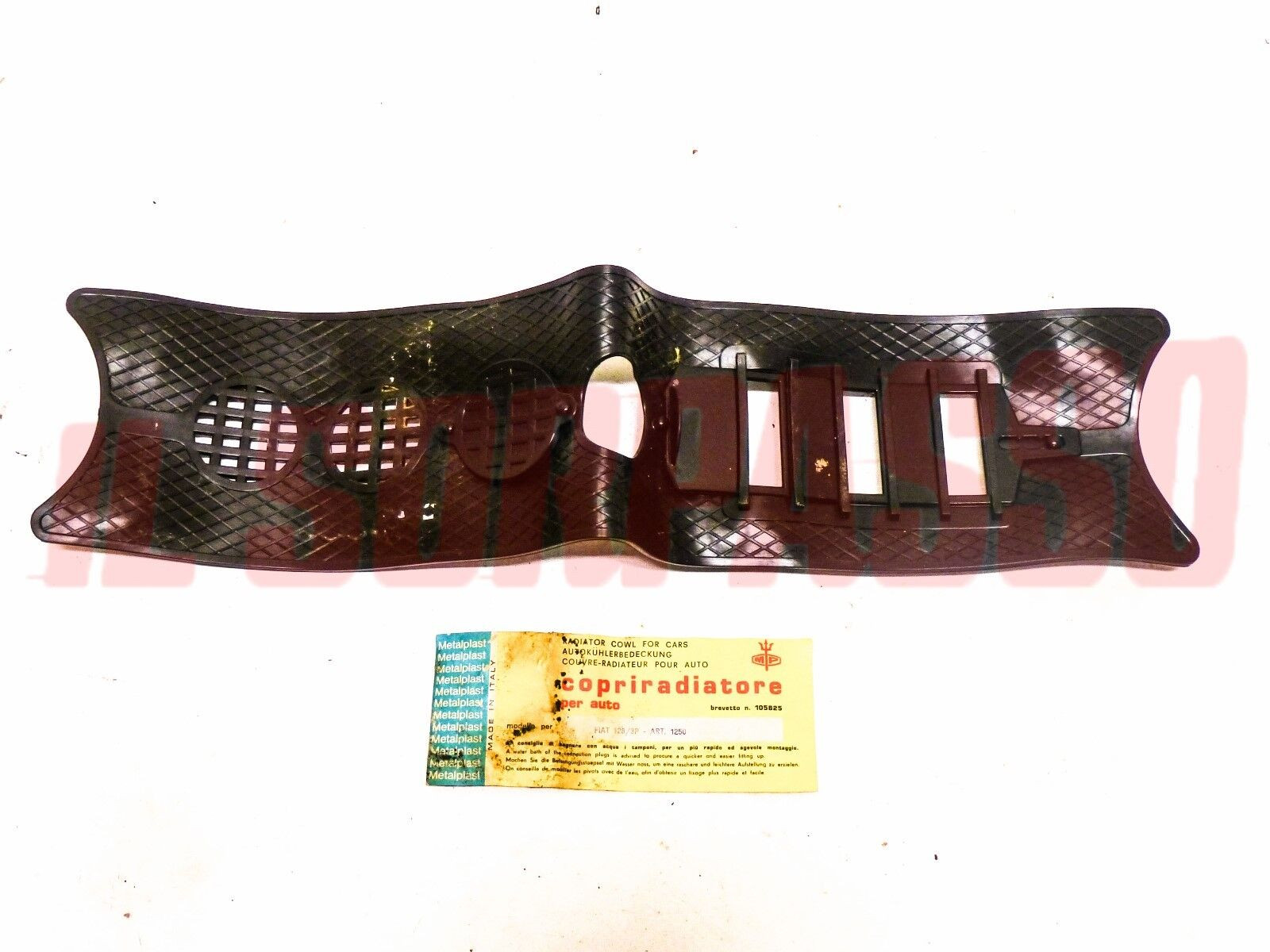 MASCHERINA COPRI RADIATORE MP GRIGLIA FIAT 128 3 P PORTE NERA ACCESSORIO