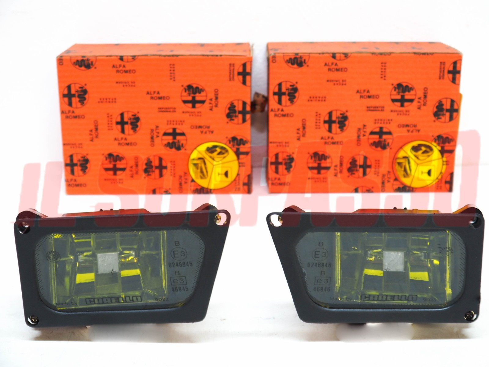 FENDINEBBIA DESTRO SINISTRO PARAURTI GIALLI ALFA ROMEO 155 ORIGINALI CARELLO