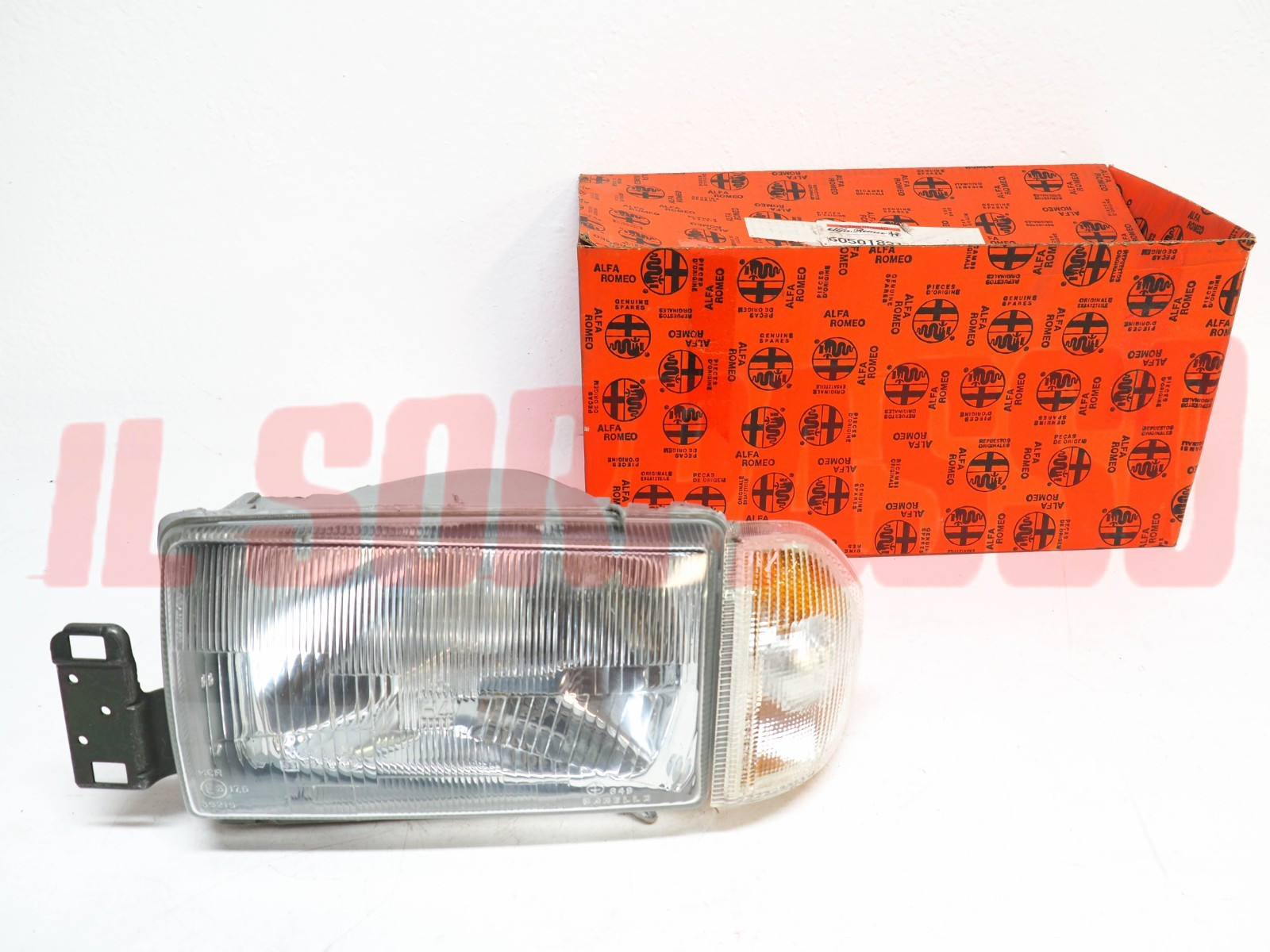 GRUPPO OTTICO FANALE FARO SINISTRO + FANALINO FRECCIA ALFA ROMEO 33 CARELLO H4