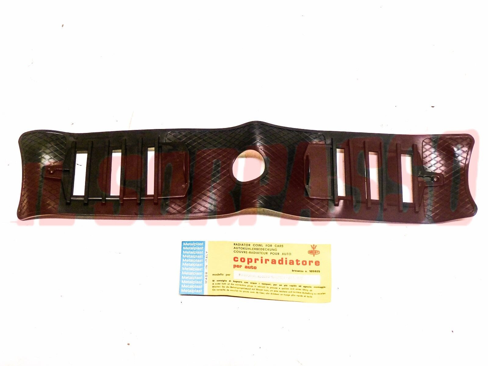 MASCHERINA COPRI RADIATORE GRIGLIA INNOCENTI REGENT 1300 1500 NERA