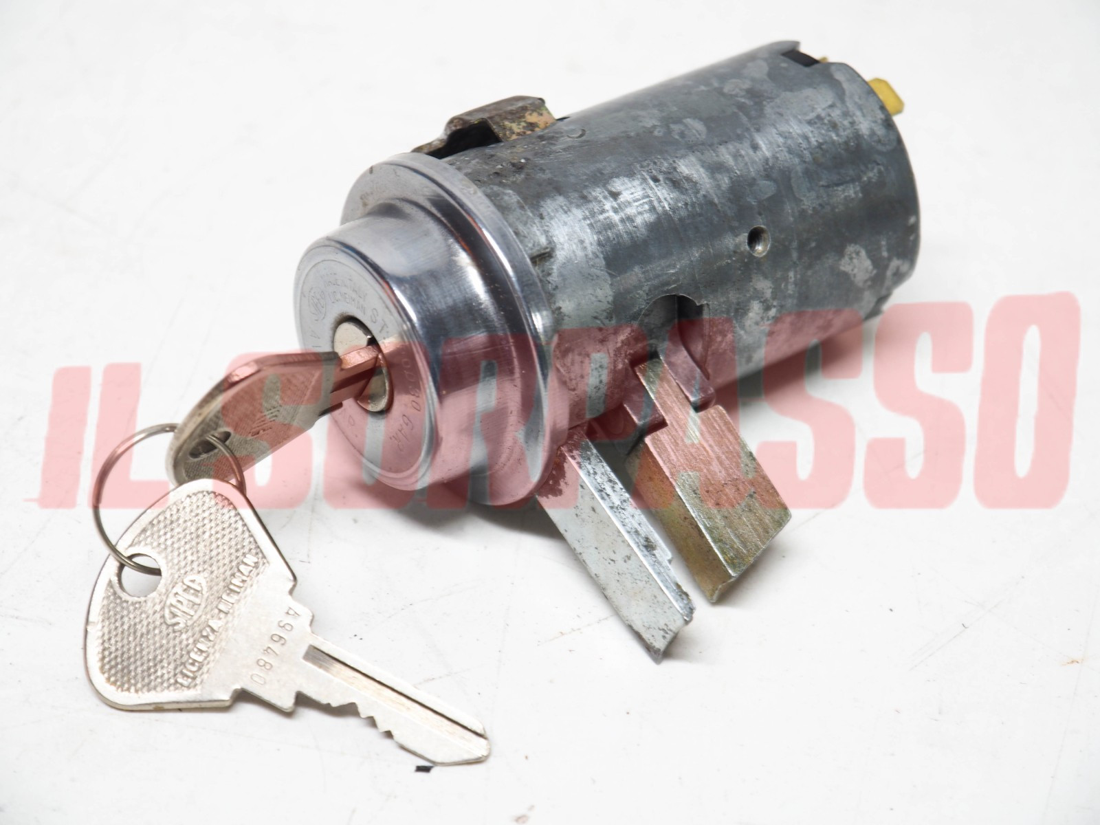 COMMUTATORE BLOCCHETTO ACCENSIONE + CHIAVI FIAT 1500 C BERLINA ORIGINALE SIPEA